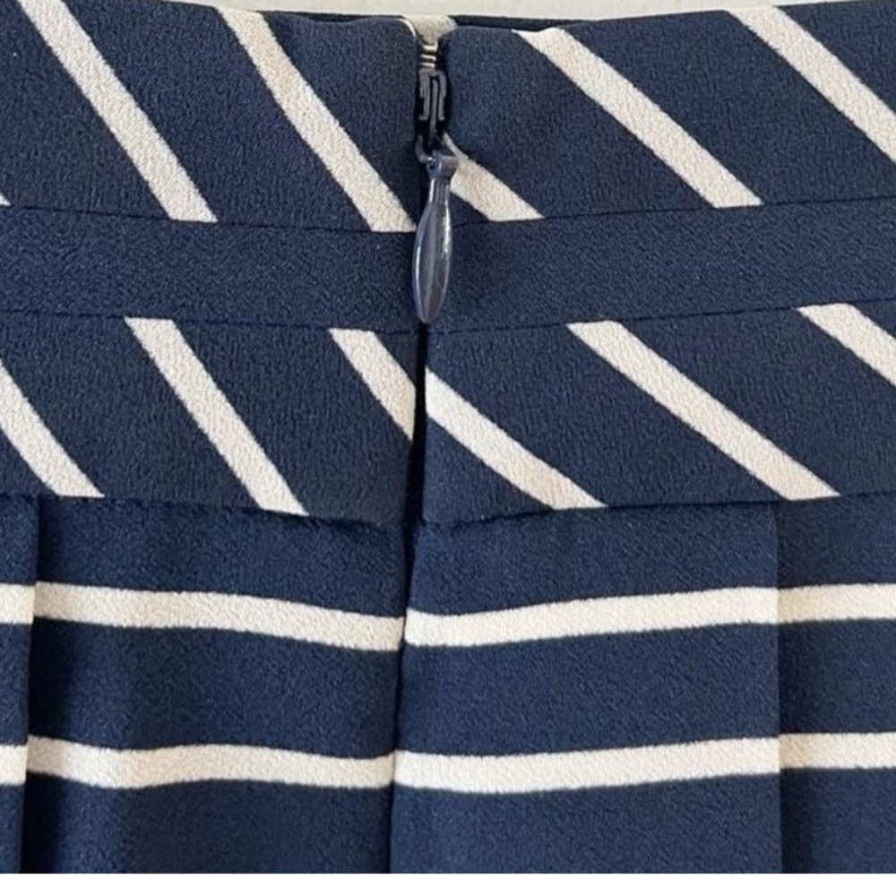 J.Crew Stripe double Pleated Midi Skirt - Picture 7 of 11